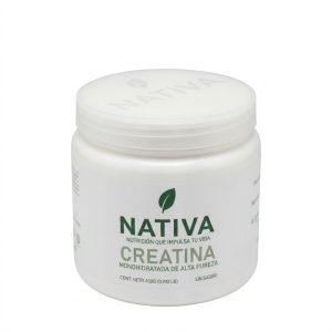 nativa creatina monohidratada en polvo sin sabor | bote 450g